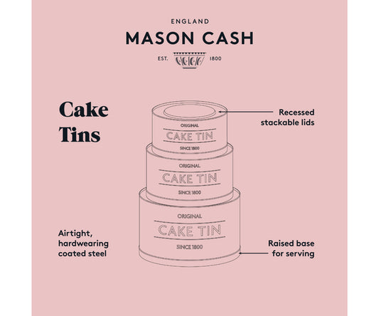 Mason Cash Innovative Kitchen Set Of 3 Cake Tins