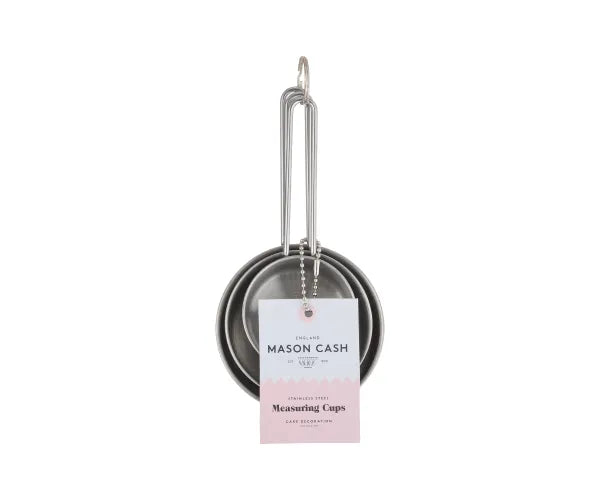 Mason Cash Stainless Steel Measuring Cups, Set Of 3