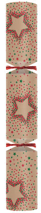 Swantex Christmas Crackers 50x12" - Red & Green Starburst E2-FSC