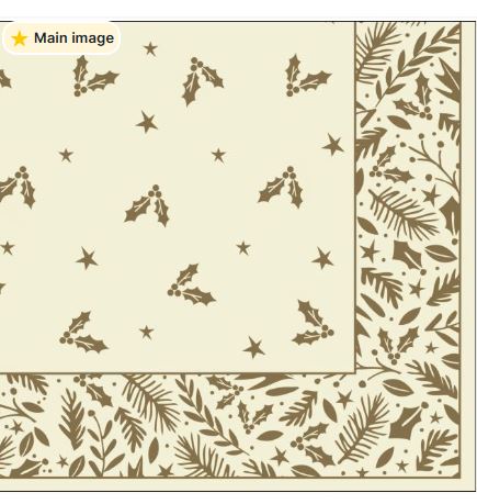 40cm 3ply Tis the Season Christmas Serviettes - Pack of 100