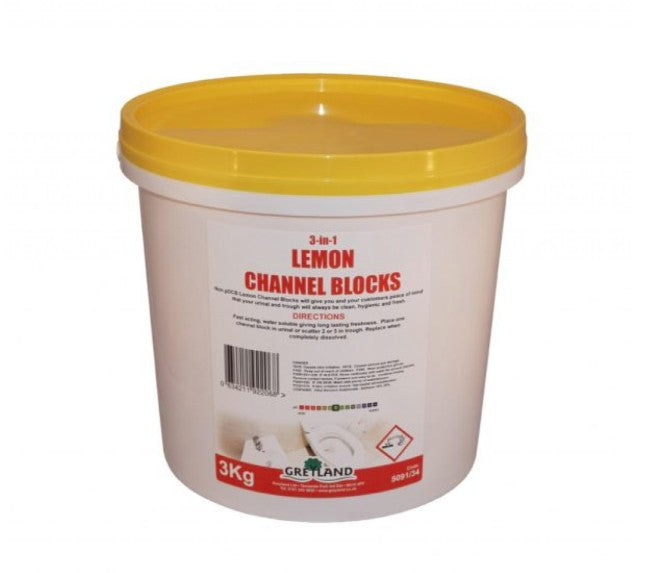 Thomco' LEMON CHANNEL BLOCKS per 3kg