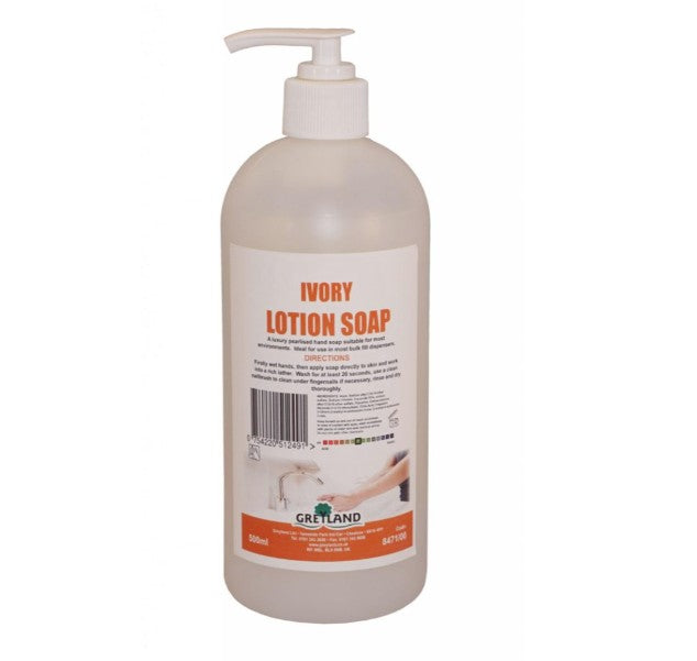 Thomco' Ivory Lotion Soap 6 x 500ml Pumps