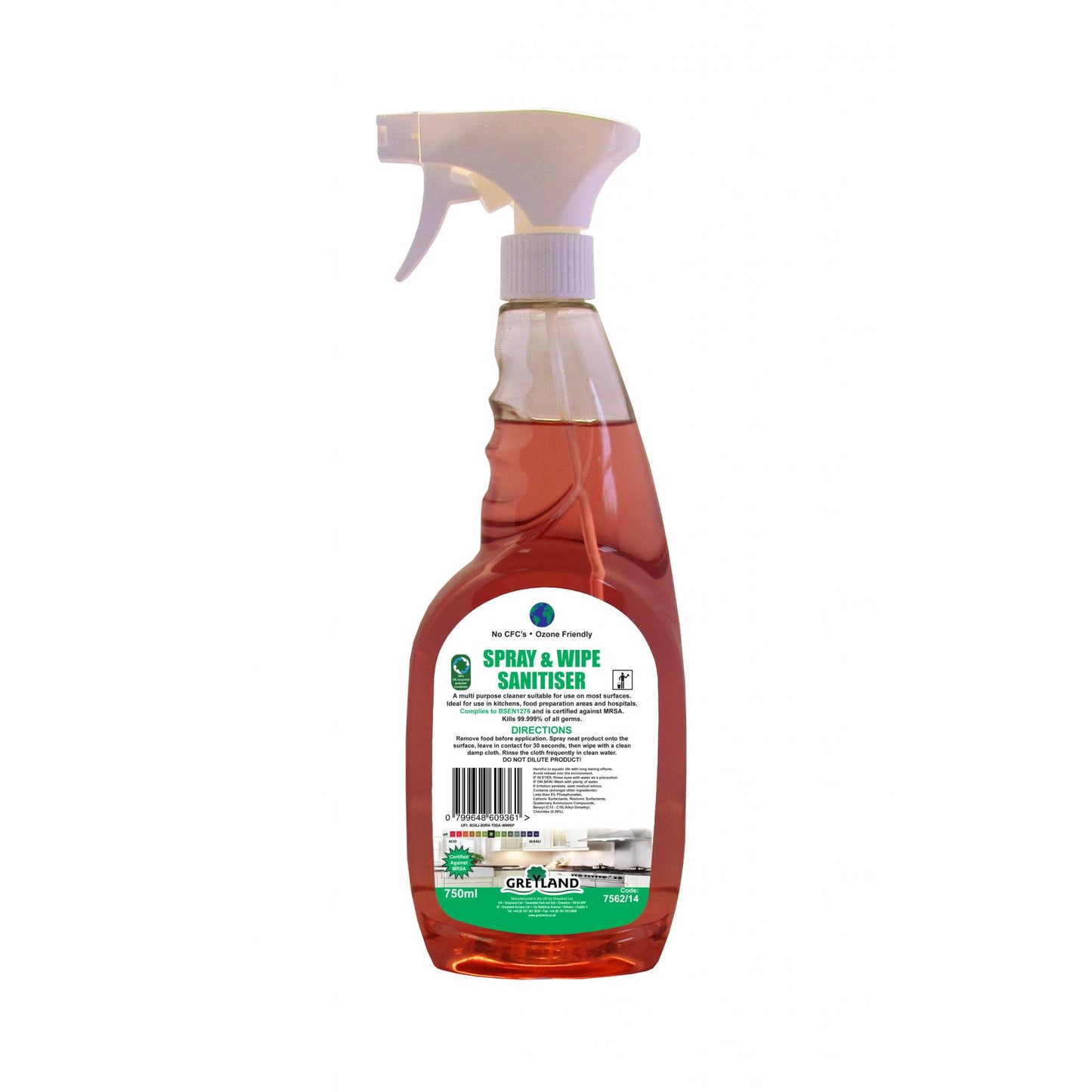 Spray & Wipe Sanitiser 6 x 750ml