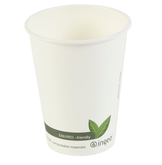 12oz PLA Compostable Hot Drink Cuo