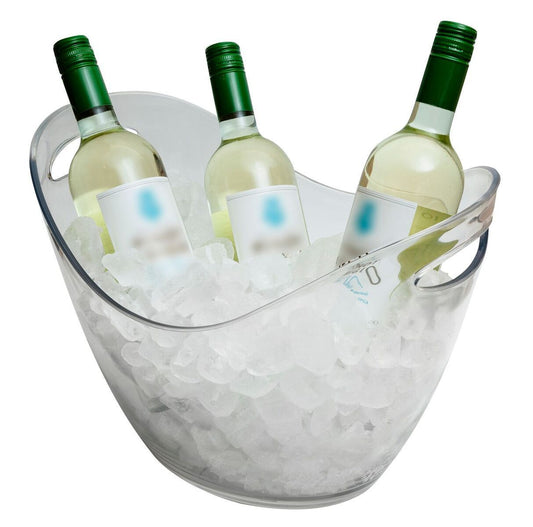 Clear 8ltr Plastic wine/ champagne cooler Each
