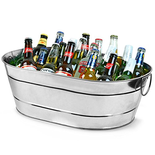 Galvanised Steel Beverage Tub 490mmL x 365mmW x 220mm Each