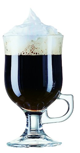 8.5oz Irish Coffee Glasses Handled & long handled spoons