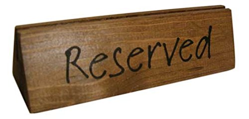Wooden Reserved Table Signs per 10