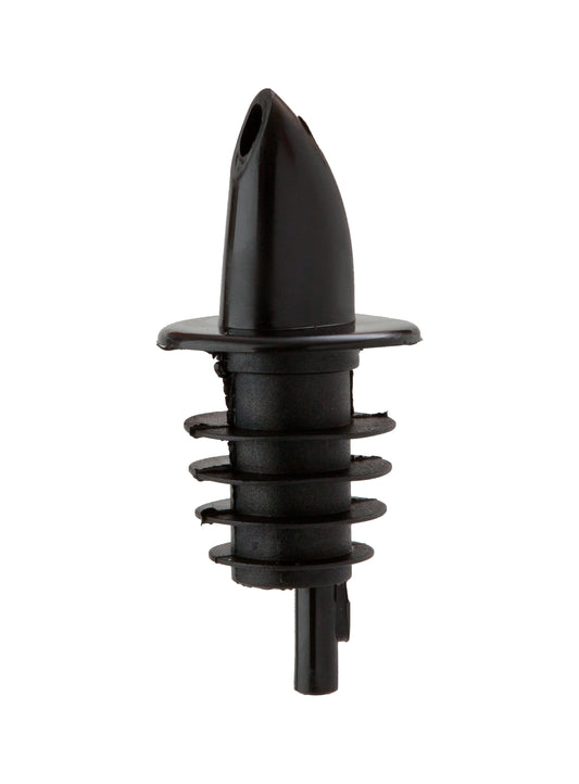 Black Plastic Freeflow Pourer per 12
