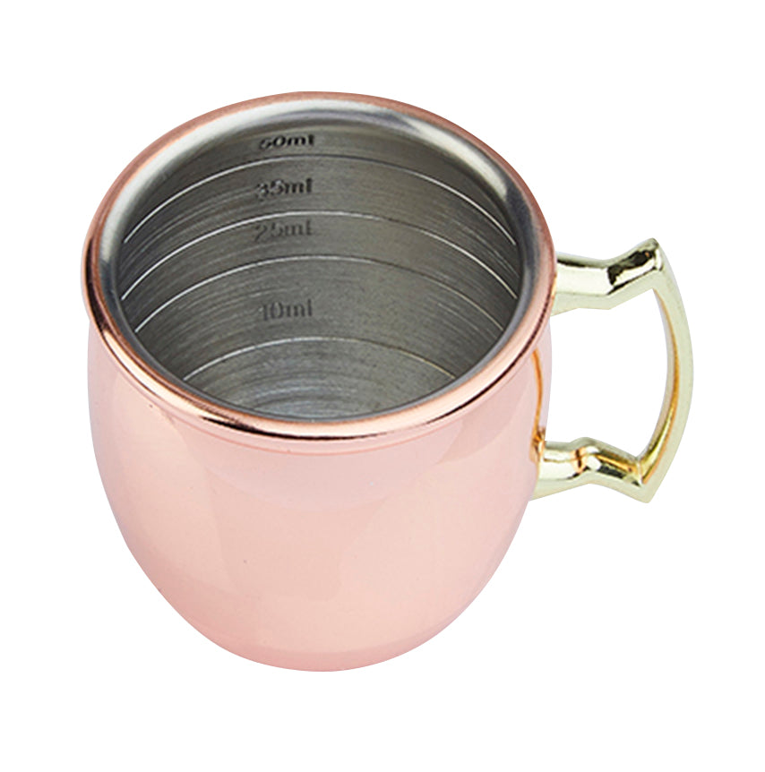Beaumont Copper Curved Moscow Mule Multi Measure Jigger
