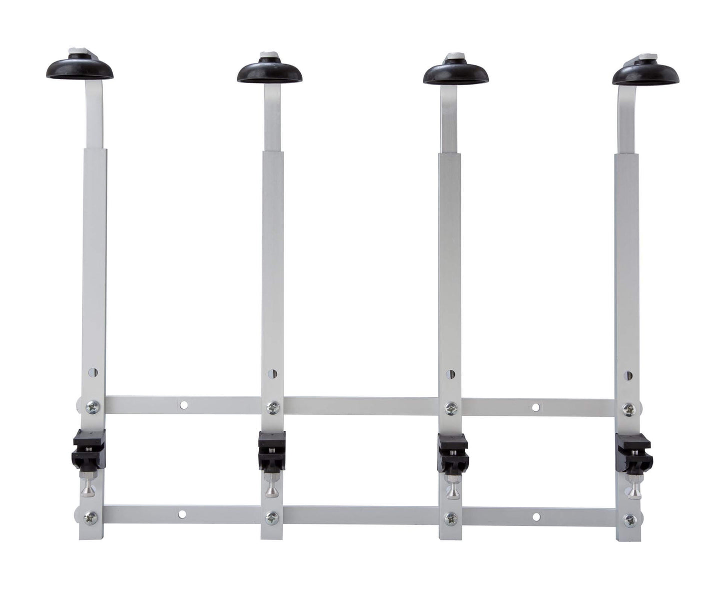 Wall 4 Bottle Bracket Set with 4 x 25ml Chrome optic spirit measures