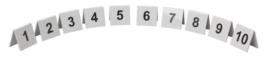 1-10 Plastic Table Number Sets 50x50mm