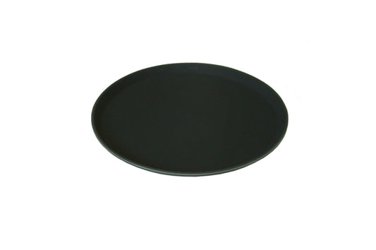 11" Round Black Non-Slip Trays