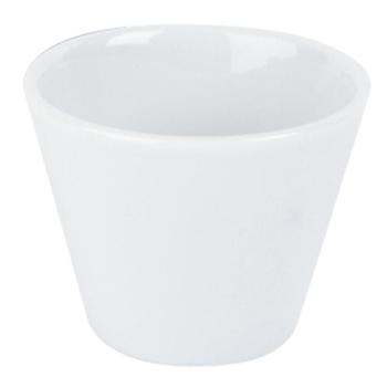 Porcelite 5.5x4.5cm White Conic Bowl Each