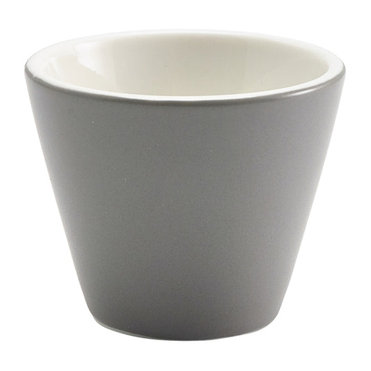 Royal Genware conical bowl 6cm matt slate x 12
