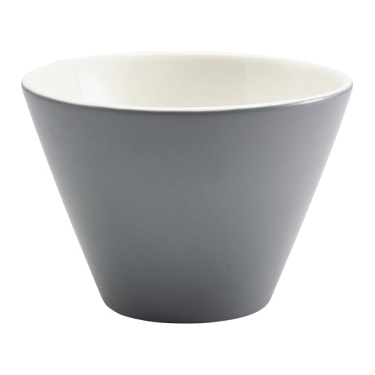 Royal Genware conical bowl 12cm matt graphite x 6