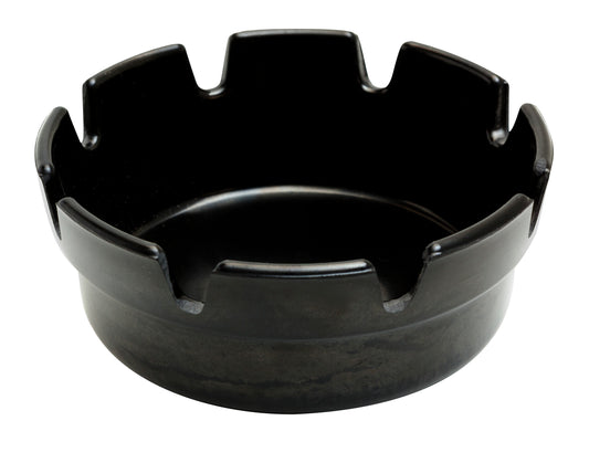 4" Black Bakelite Crown Style Ashtray