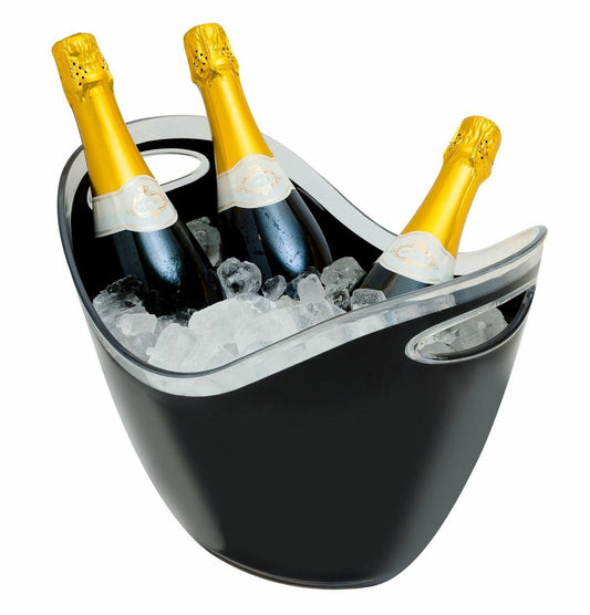 Black 8ltr Plastic wine/ champagne cooler Each