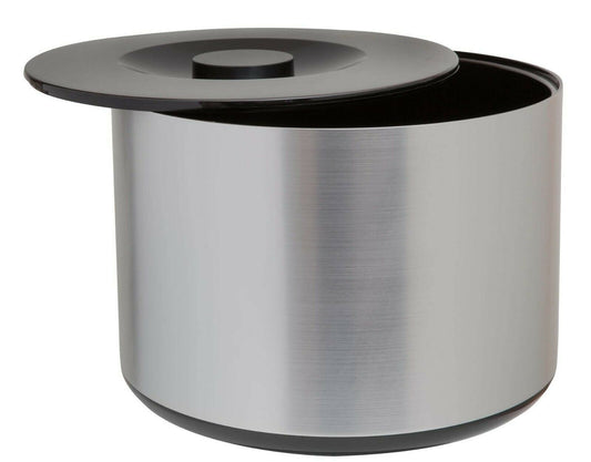 10Ltr Plastic Ice Bucket Brushed aluminium effect