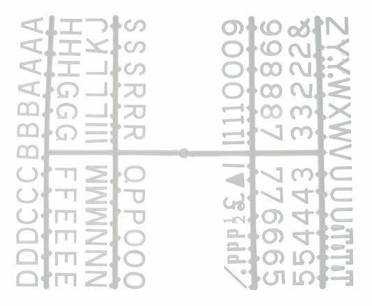 1/2" Letter set (660 Letters) White