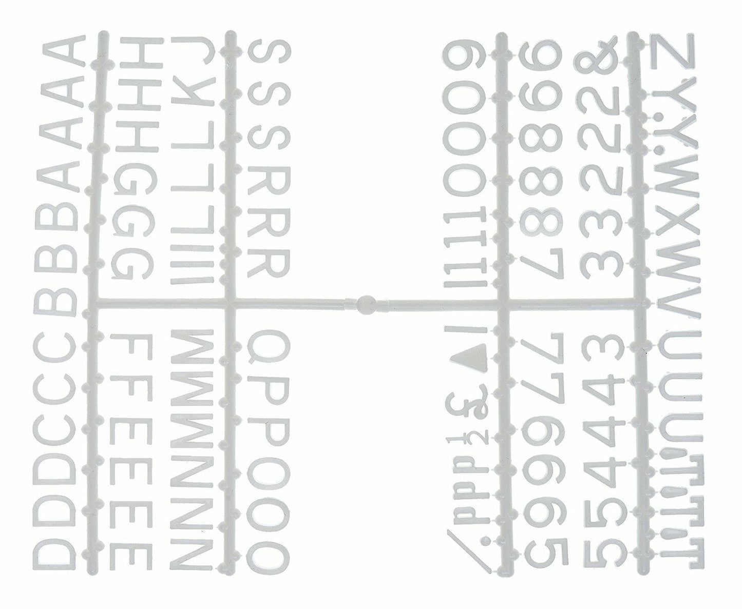 18" x 24" Peg Board & 660 white 1/2" set