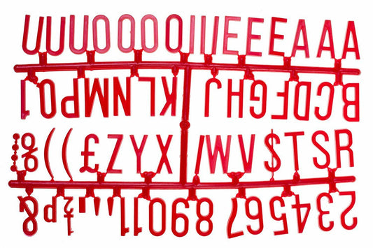 1 1/4" Letter set (390 Letters) Red