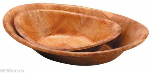 7"x5" Woven Wood Oval Bowl each