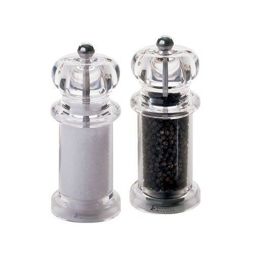 Acrylic Salt/Pepper Mills 14cm Per Pair