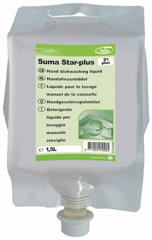 D1 Plus Suma Star Dishwash Pouch x 1.5Ltr