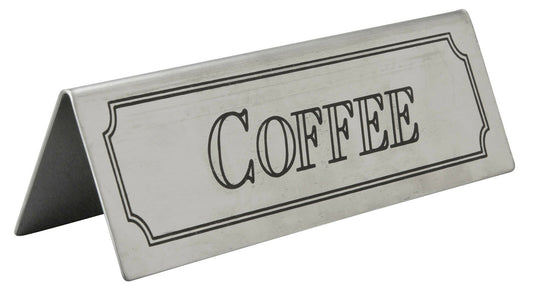 S/Steel Coffee Table Sign each