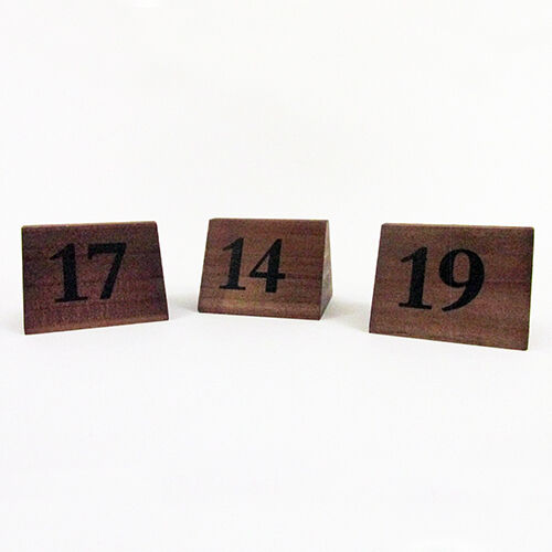 11-20 Wood Dark Oak Table Numbers per 10