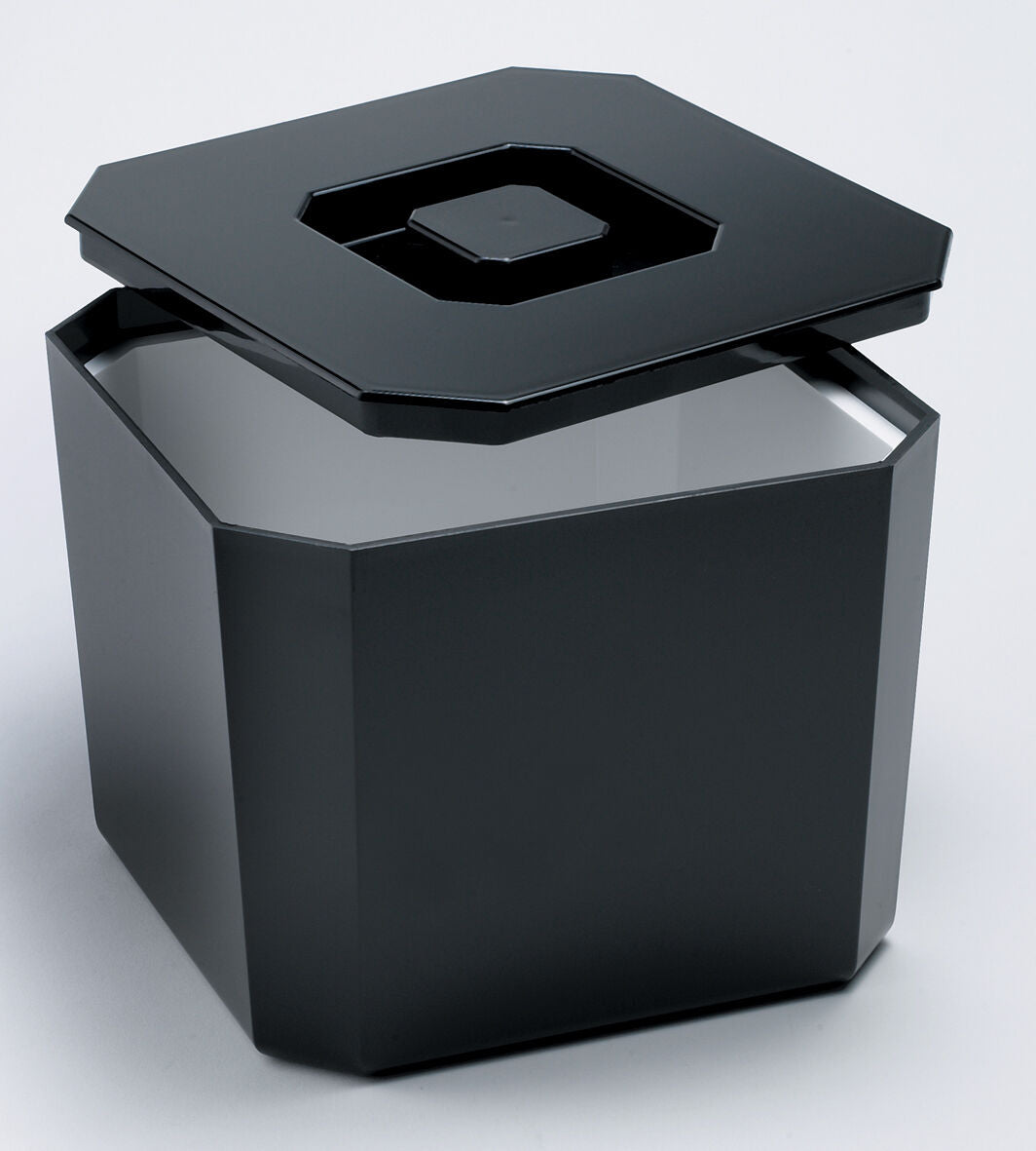 Square Ice Bucket Black 4 Litre/7 pints Each