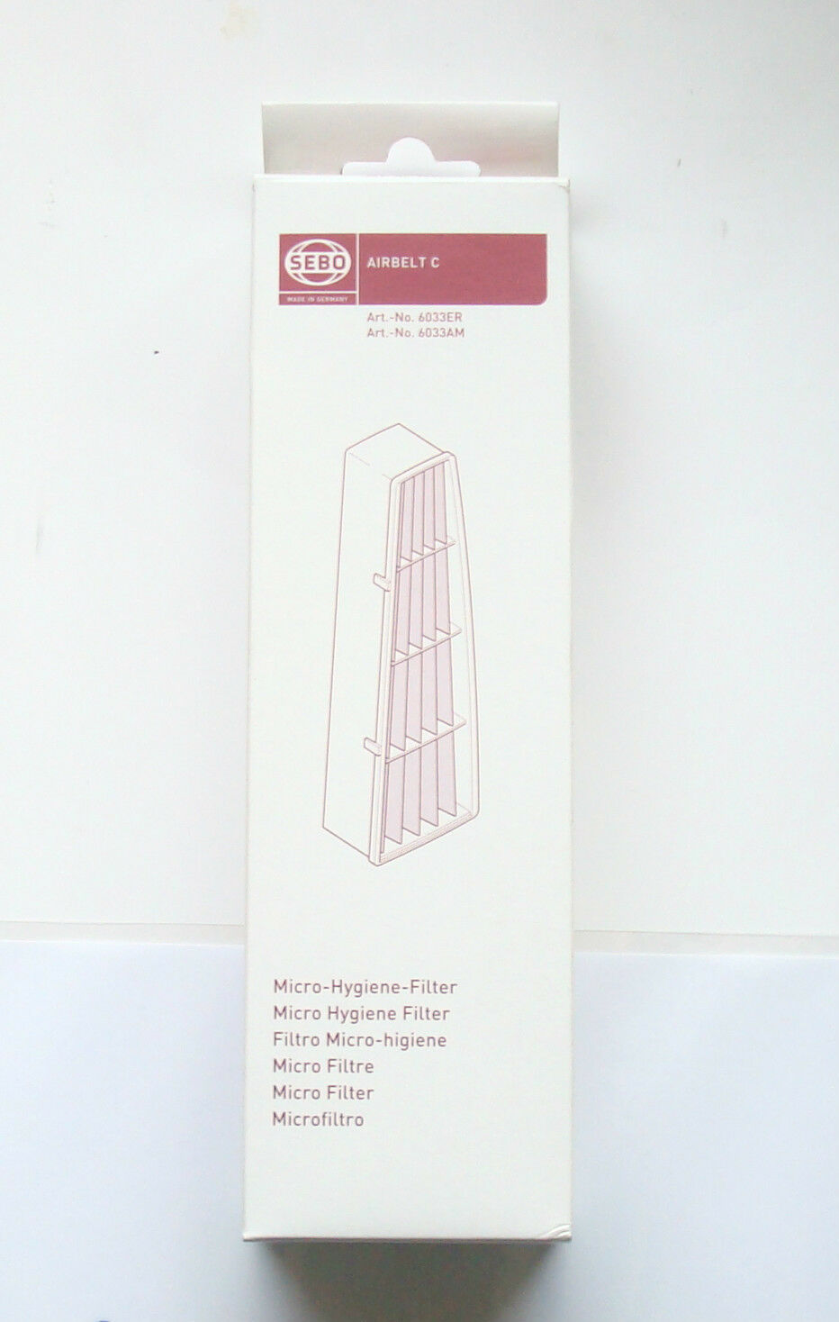 Sebo Exhaust Micro Filter C Series Each