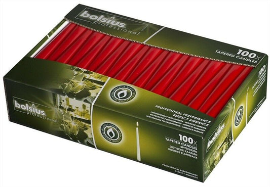 10" Red Professional Candles Per 100