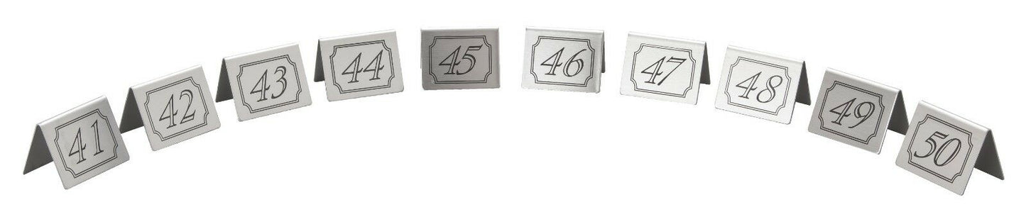 41-50 S/Steel Table Numbers