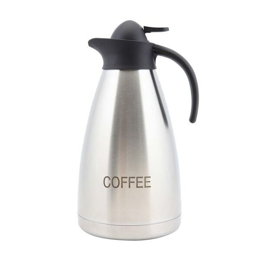 Coffee Inscribed Stainless Steel Contemporary Vacuum Jug 2.0l Catering Cafe Bar Each