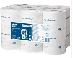 Smartone Mini Toilet Tissue 2Ply White Per 12