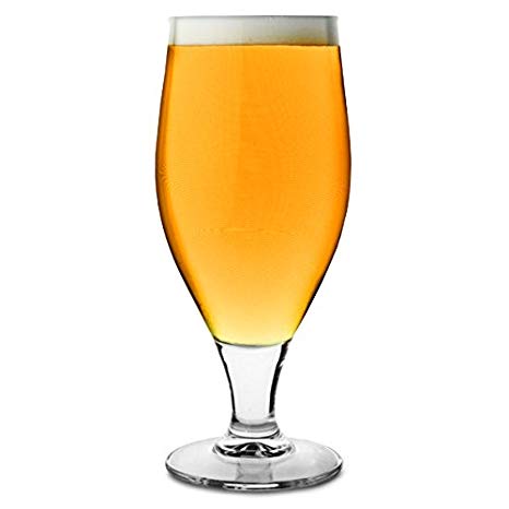 11.25oz 'Head First' Cervoise Stem Beer Glass - Per 6
