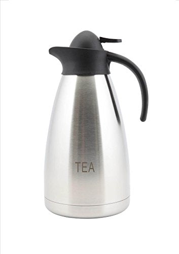 Tea Inscribed Stainless Steel Contemporary Vacuum Jug 2.0l Catering Cafe Bar Each