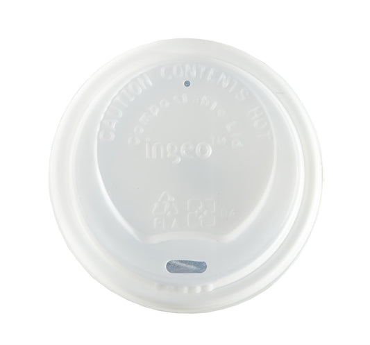 10-20oz Compostable White Domed Lid