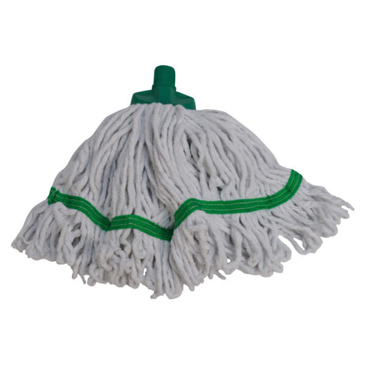 Interchange Mini 14" Green Cotton Mop per 10