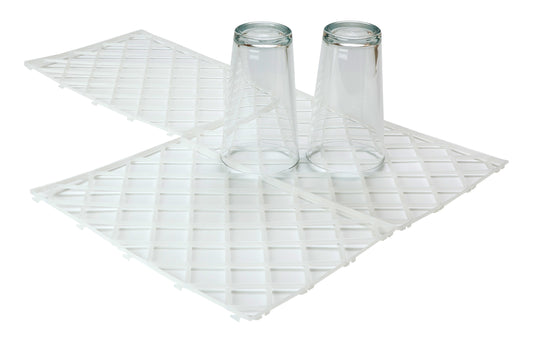 12x8" Plastic Shelf Mats x 20