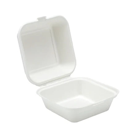 6' Bagasse Burger Box