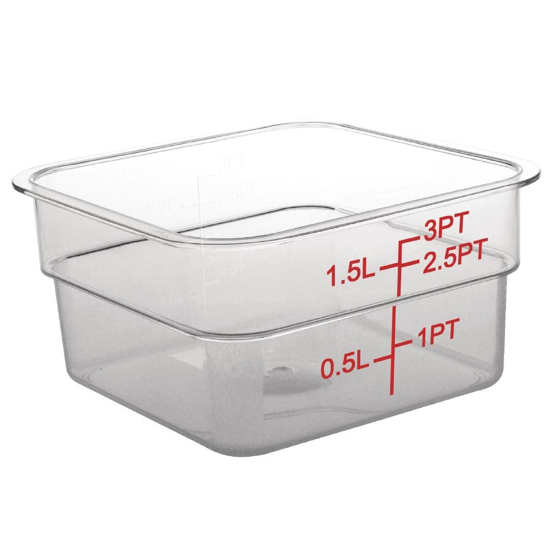 1.5 Litre Polycarbonate Square Storage Container