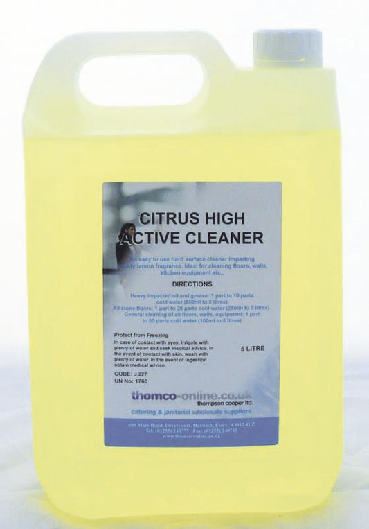 Citrus High Active/ Lemon Cleanser Per 5 Litre