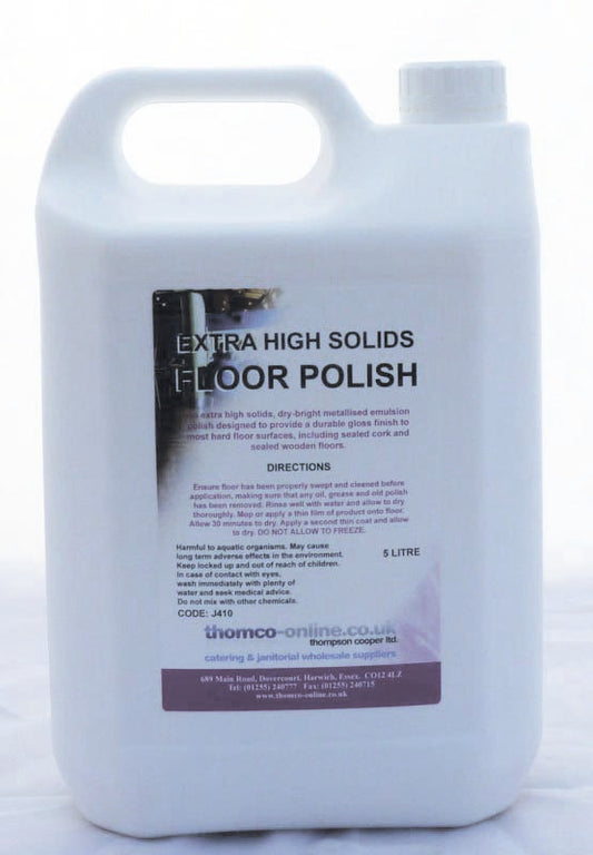 Thomco' EXTRA HIGH SOLIDS FLOOR POLISH per 5ltr