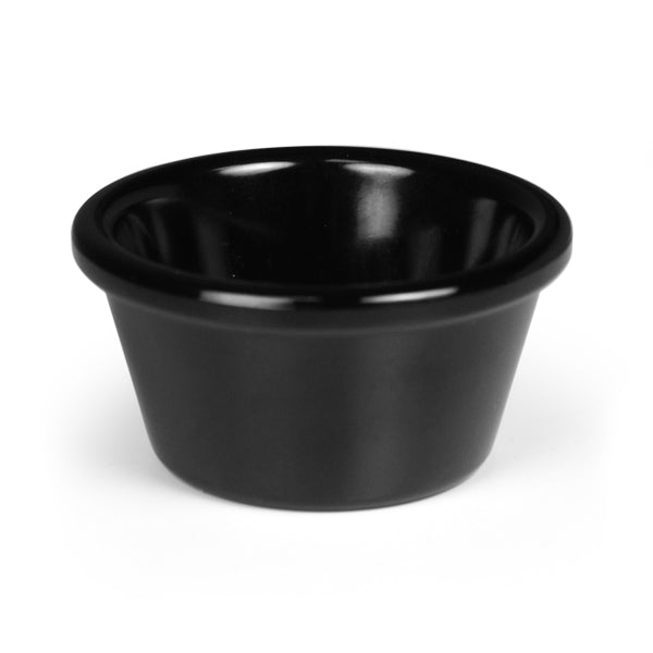 2oz Black Melamine Plain Ramekins Per 12