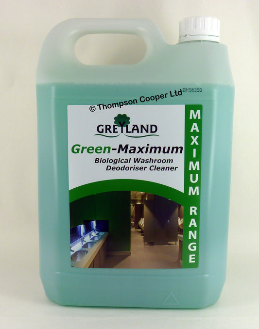 Green Biological Washroom Deodoriser Cleaner per 5ltr