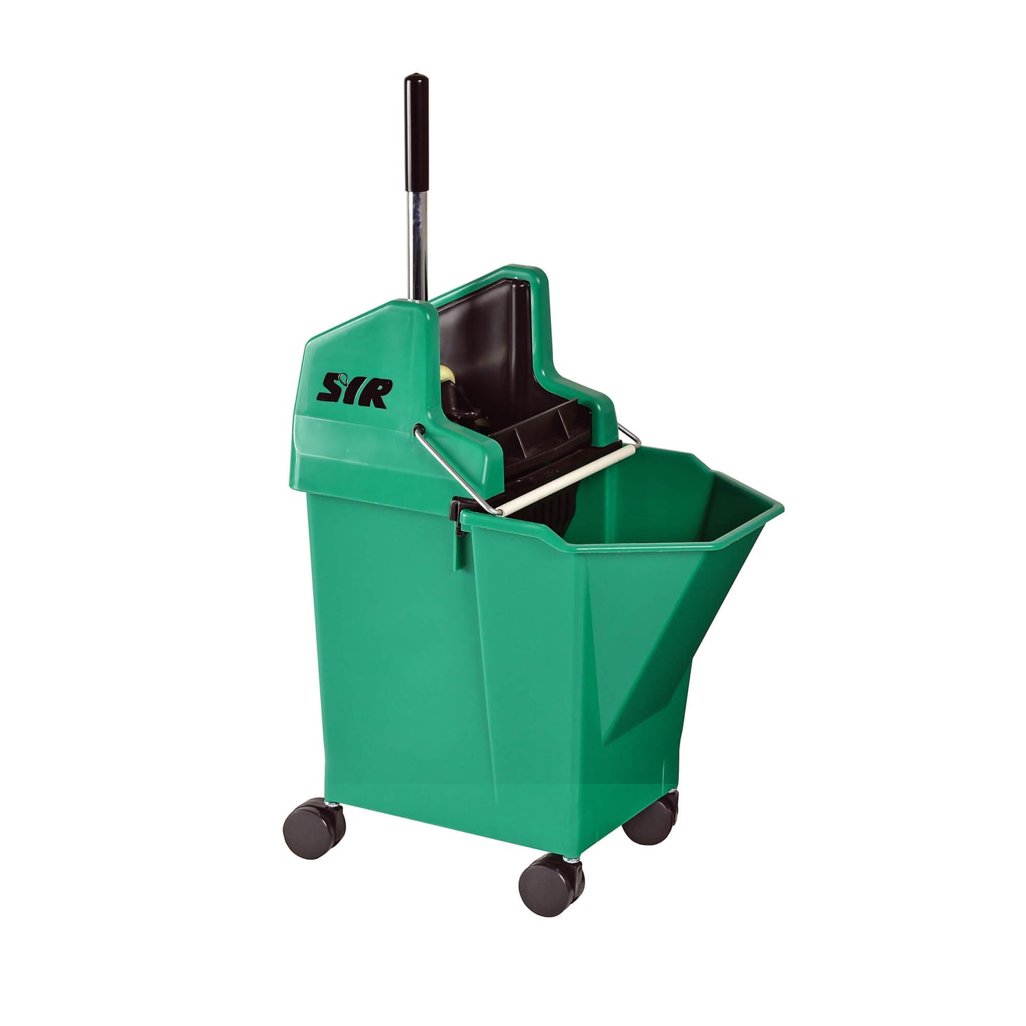 Green Ladybug Bucket on plastic castors