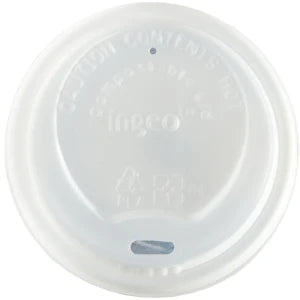 8oz Compostable White Domed Lid